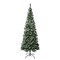 National Tree Company First Frosted Traditions Slim Christmas Tree with Hinged Branches, Pinecones and Red Berries, 7.5 ft